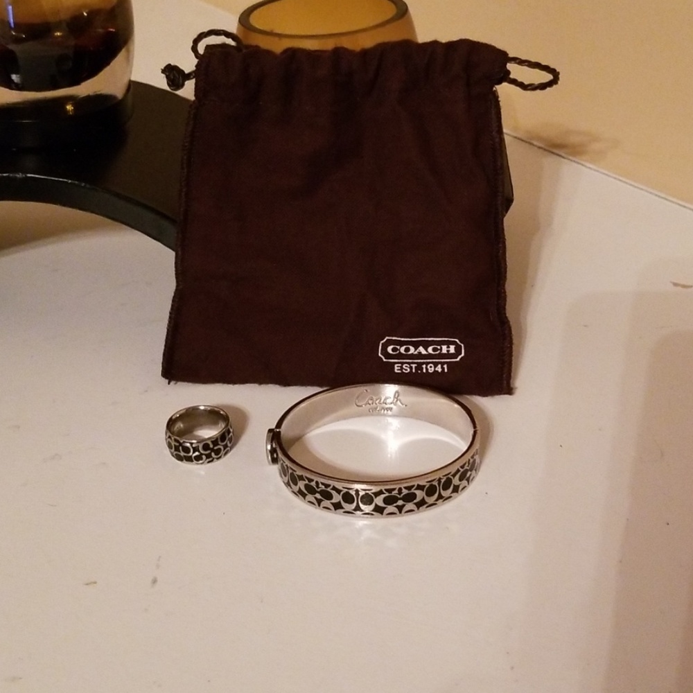 Coach braclet &coach ring size 6(Authentic)